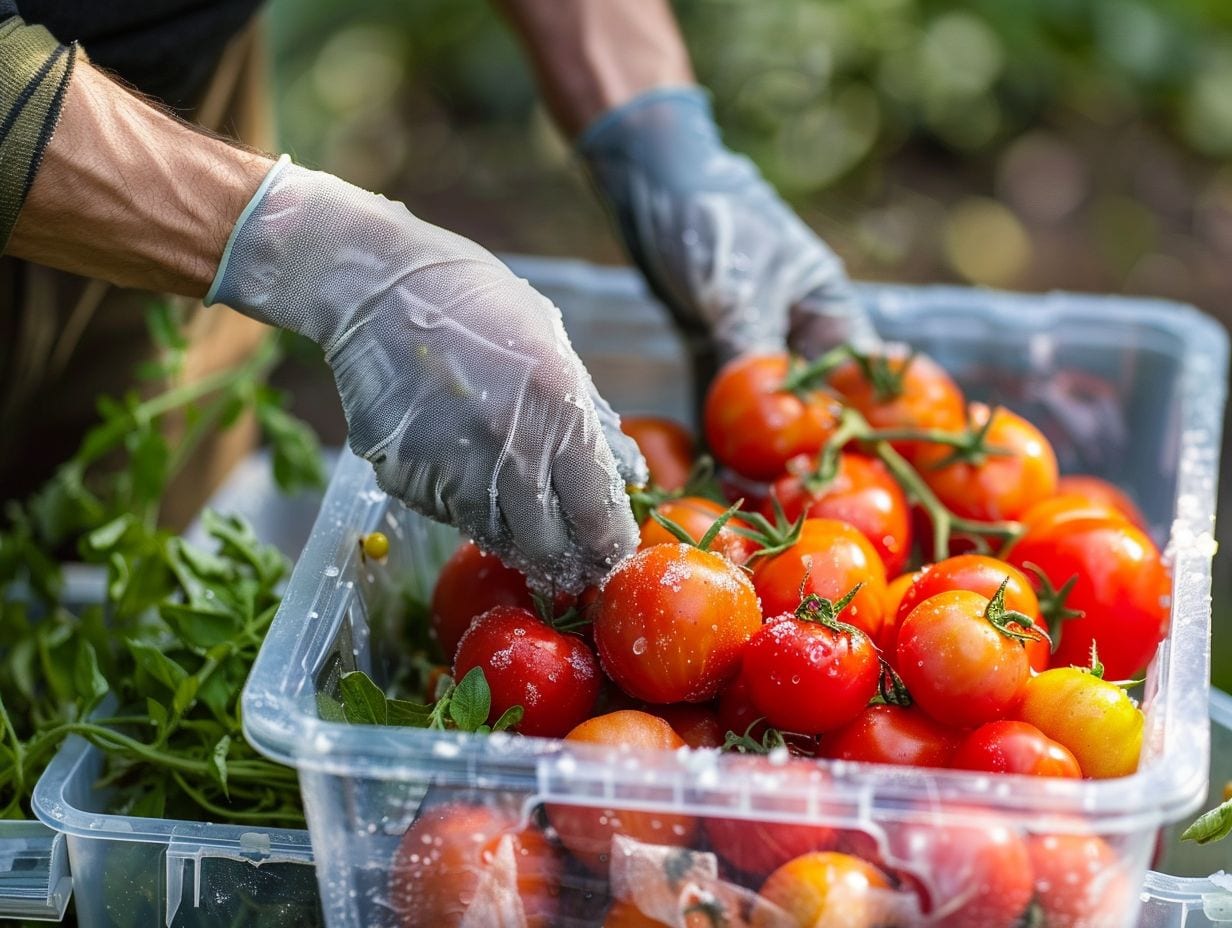 Préparation des tomates pour la congélation