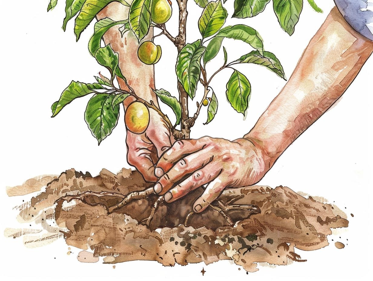Préparation du site de plantation.