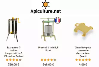 APICULTURE.NET-MATÉRIEL APICOLE FRANÇAIS - PRESSOIR À MIEL EN BOIS