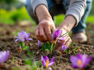 Récolte et stockage du safran